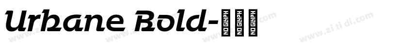 Urbane Bold字体转换